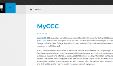 MyCCC Coastline College