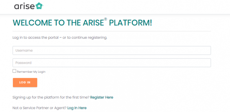 Arise Login guide
