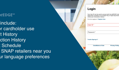 EBTedge Cardholder Login Page